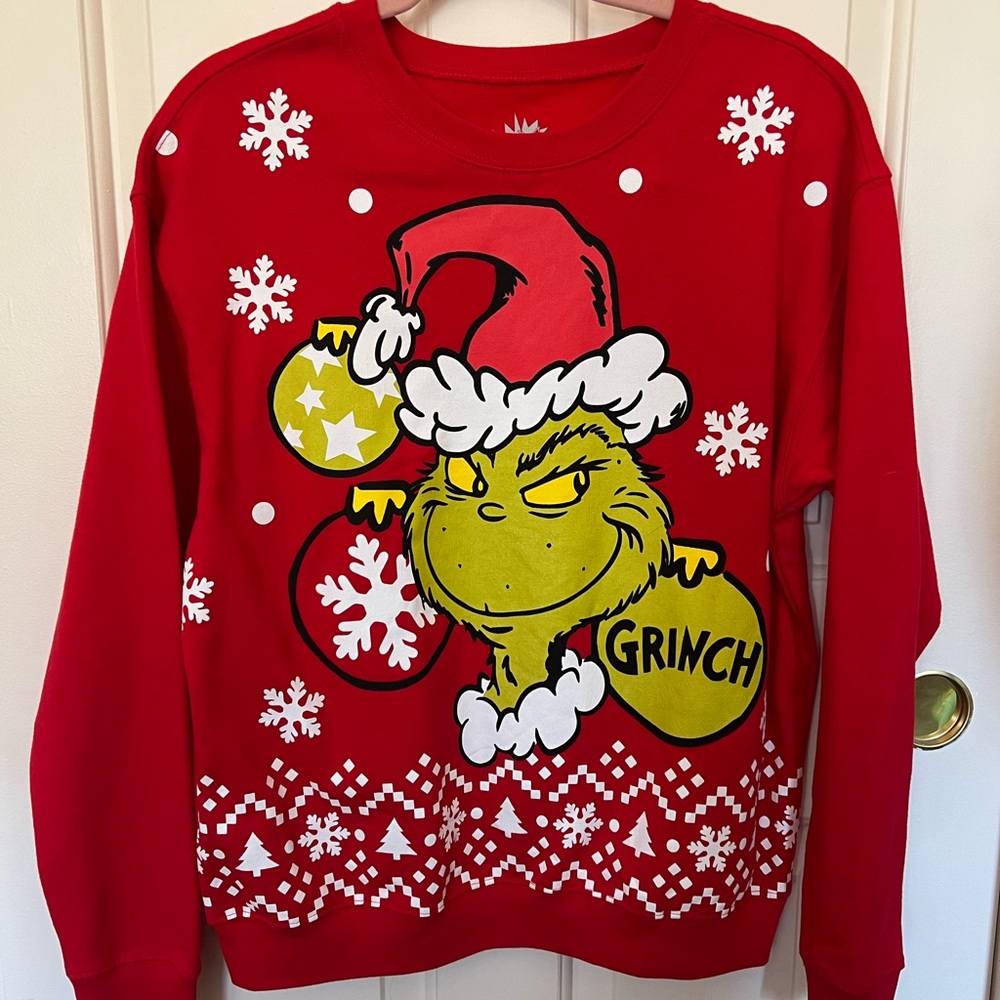 Grinch Christmas Crew Neck Sweater - Size M